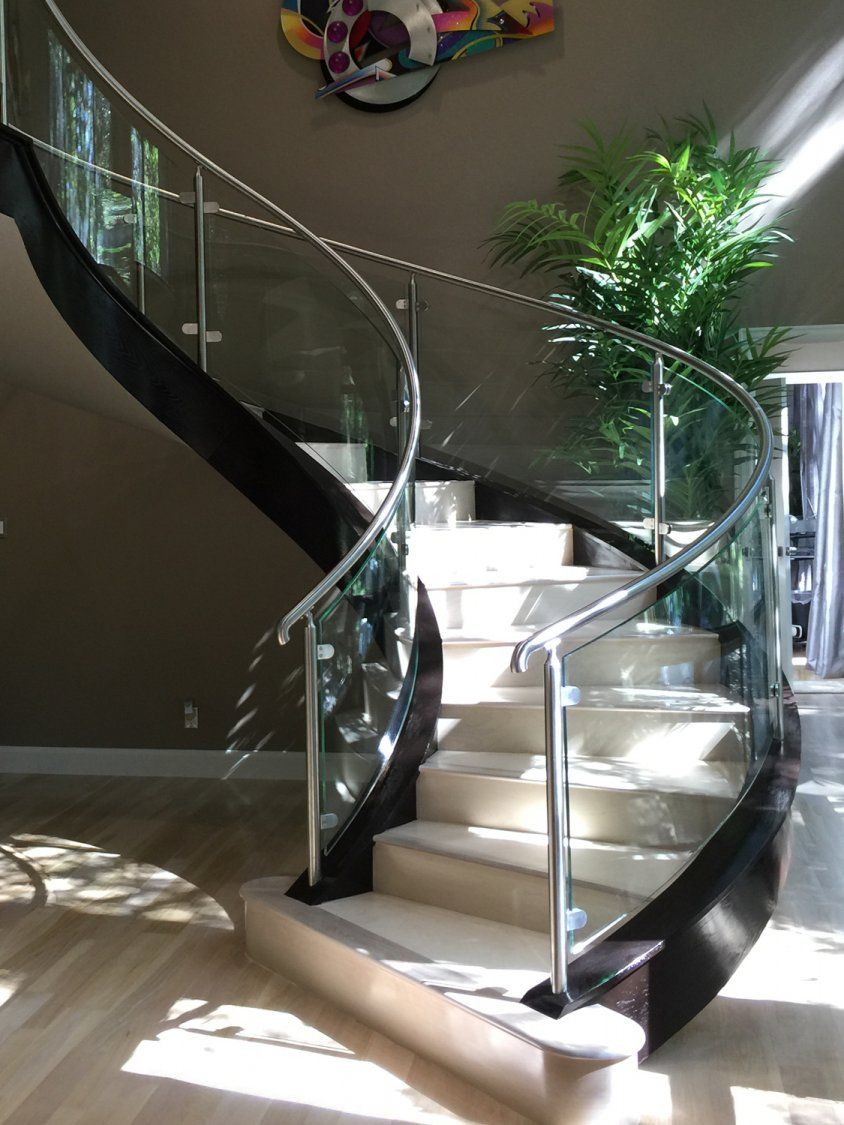 Designer Curved Glass Railing Bangalore